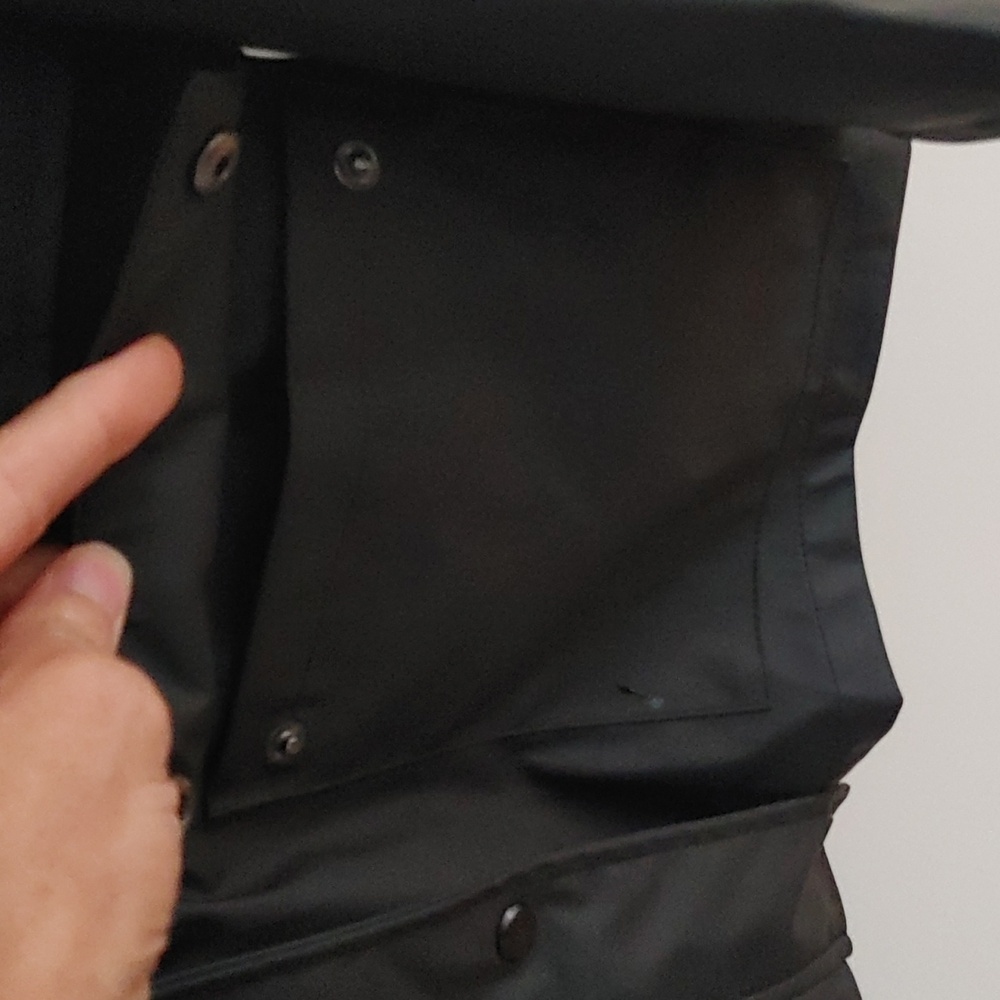 Only Classic Black Rain Jacket Coat M - Picture 5 of 8